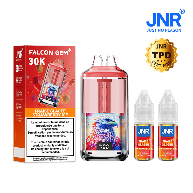 JNR Falcon GEM+ 30K - 20mg - Strawberry Ice