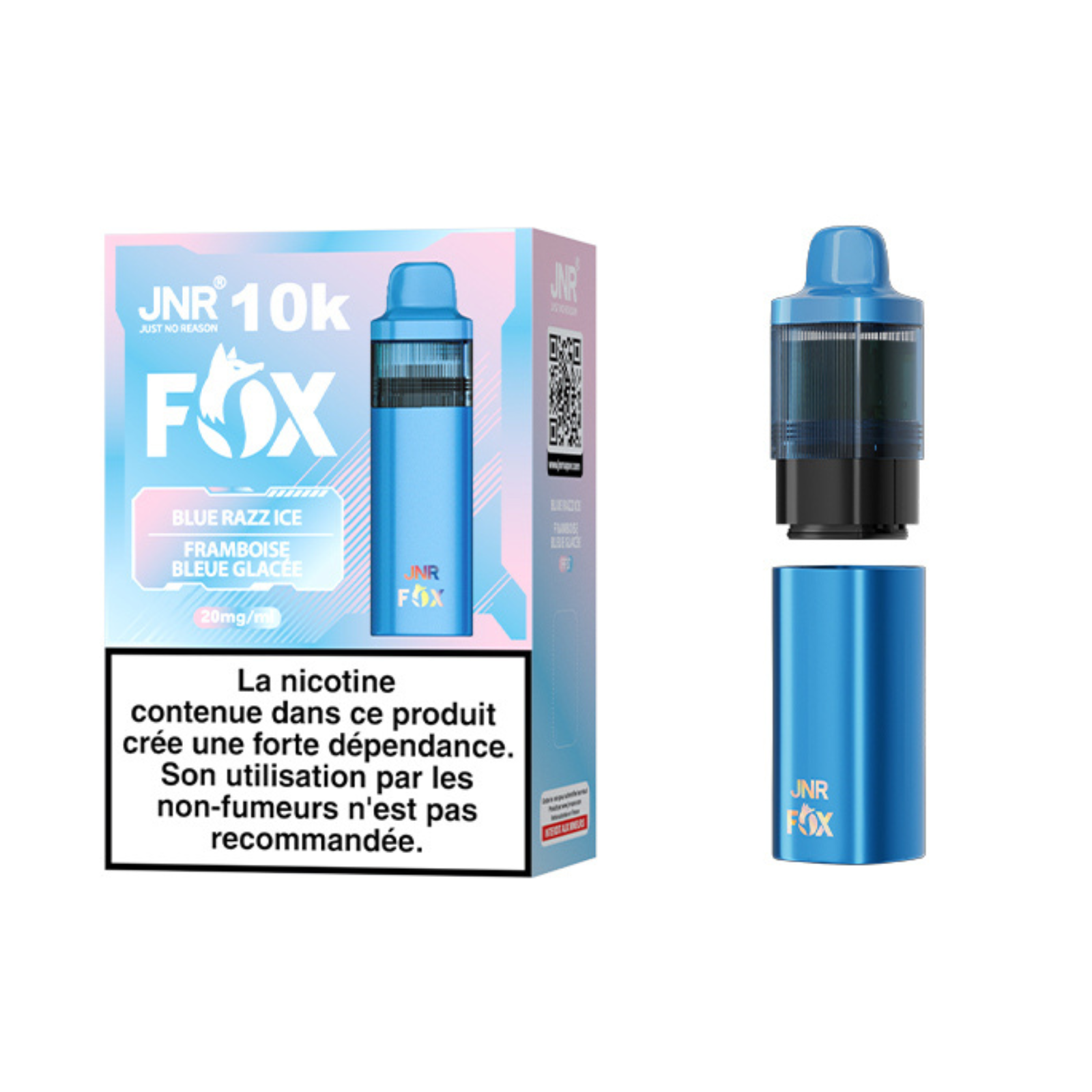 JNR Fox 10K - 20mg - Blue Razz Ice