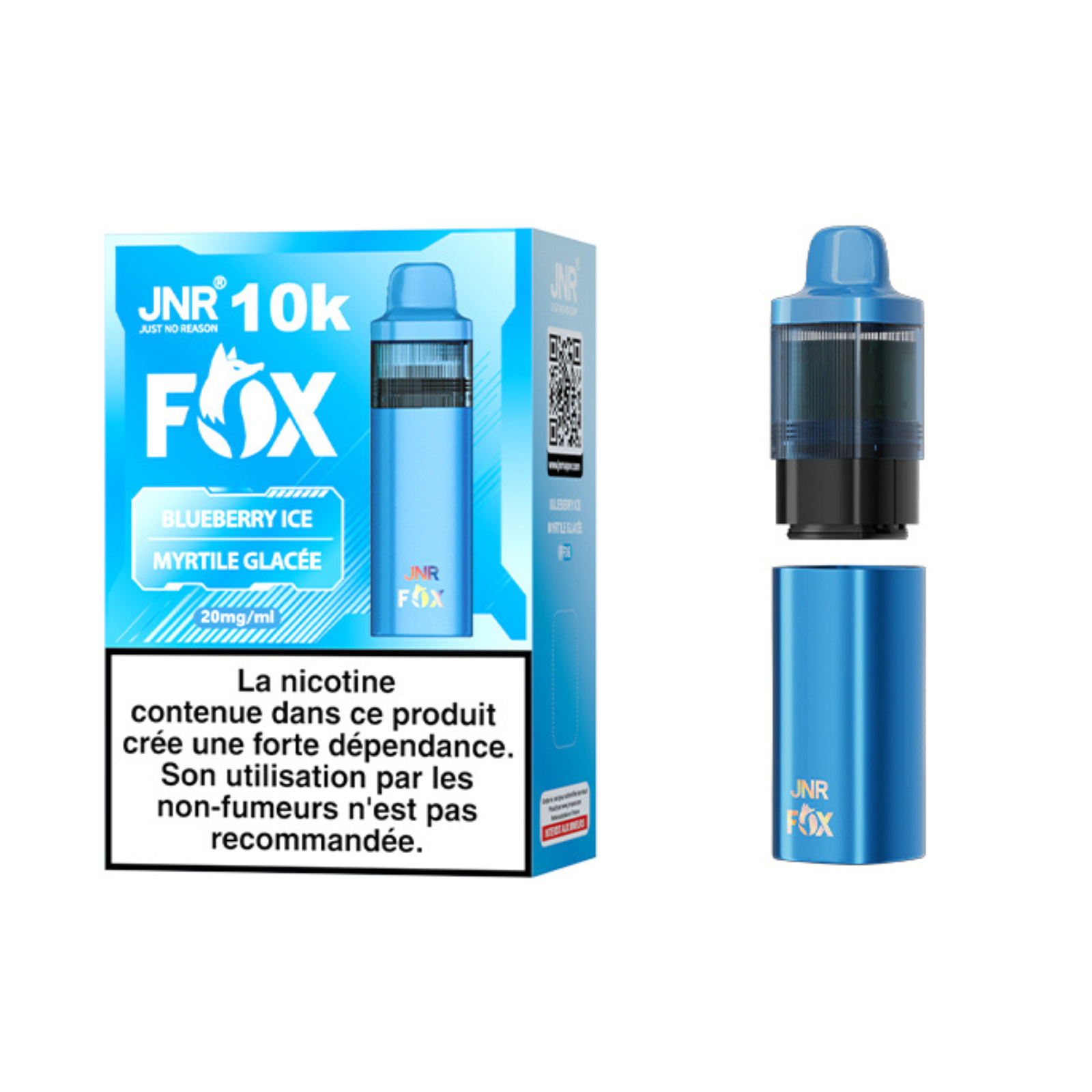 JNR Fox 10K - 20mg - Blueberry Ice