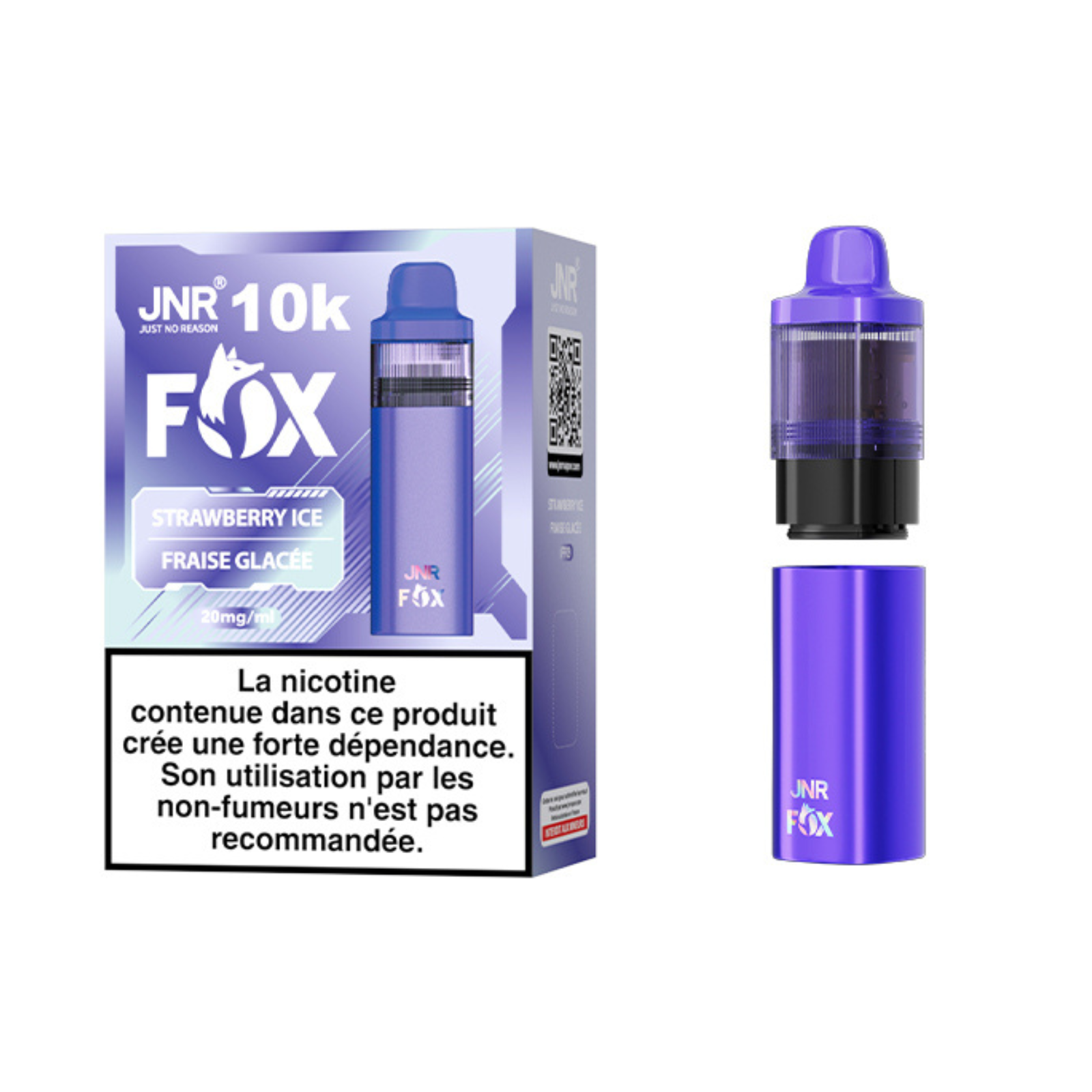 JNR Fox 10K - 20mg - Strawberry Ice