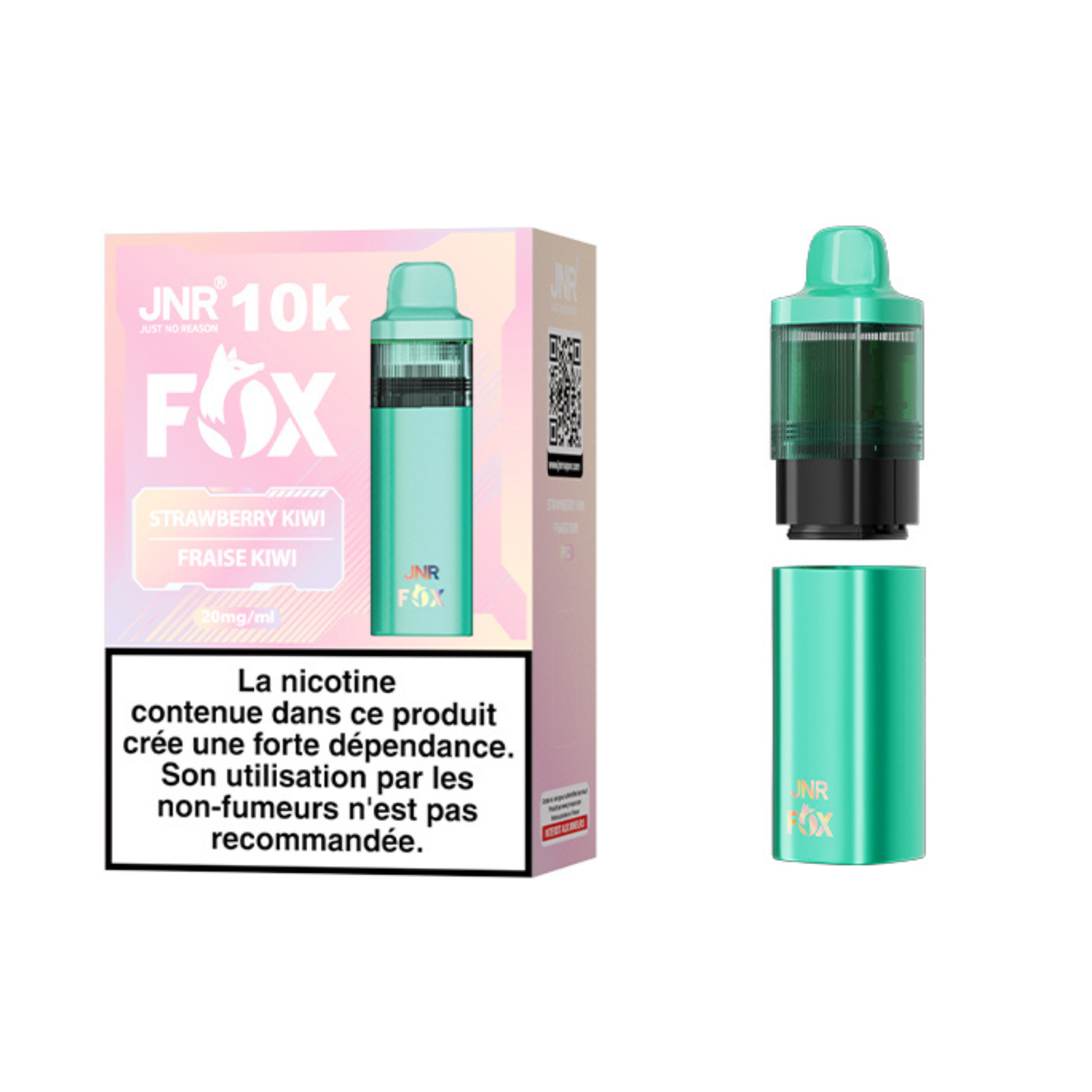 JNR Fox 10K - 20mg - Strawberry Kiwi